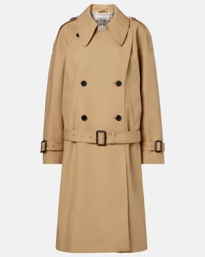 Acne Studios Cotton satin trench coat
