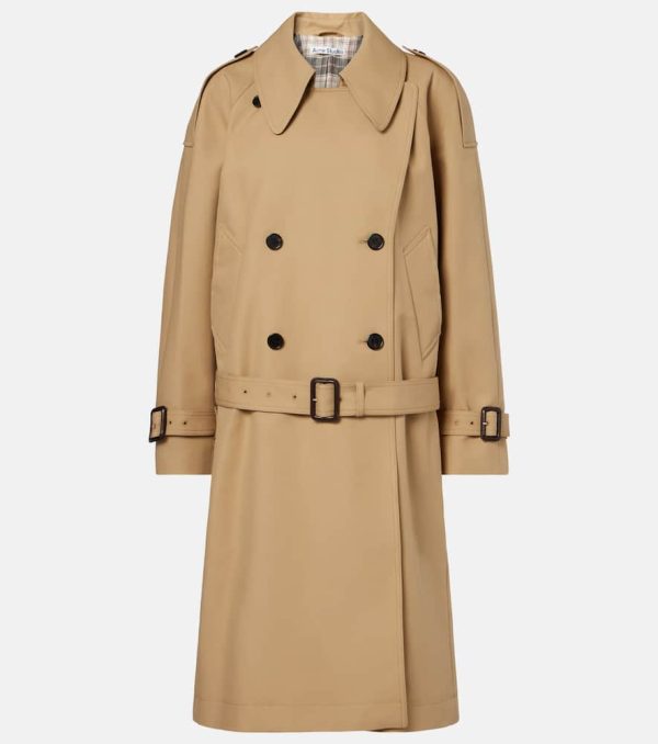 Acne Studios Cotton satin trench coat