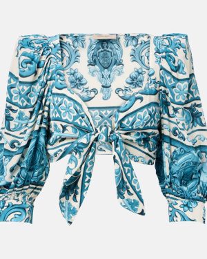 Adriana Degreas Printed crop top