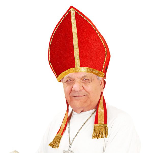 Adult's Velvet Mitre Pope Hat