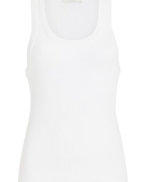 Agolde - Poppy Cotton Jersey Tank Top - White - XS - Moda Operandi