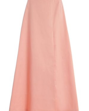 Aje - Etta Taffeta Maxi Skirt - Pink - AU 12 - Moda Operandi