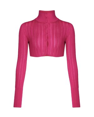 Alaia Ribbed Crop Top