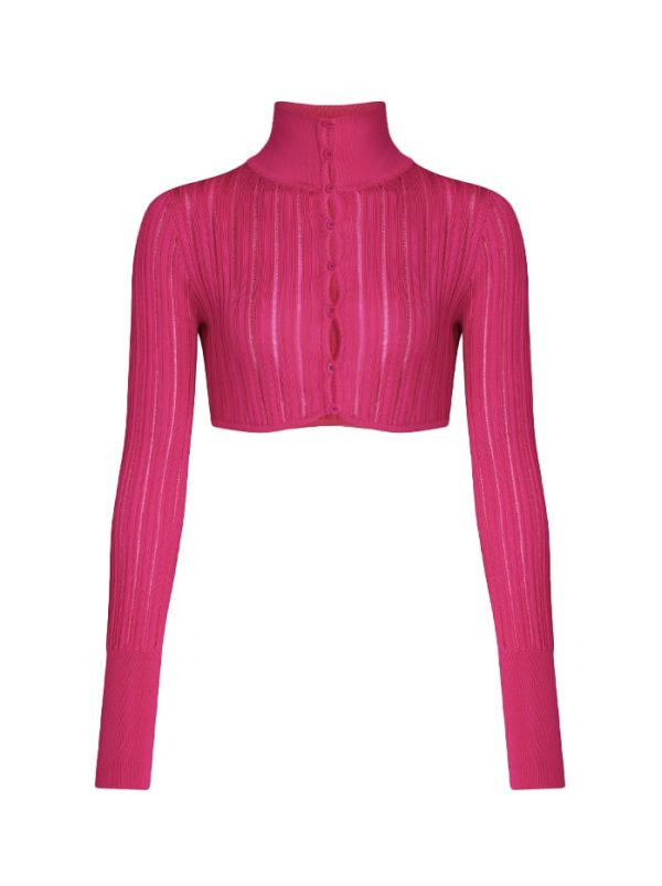 Alaia Ribbed Crop Top