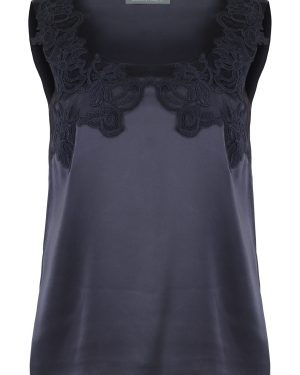 Alberta Ferretti Satin Tank Top