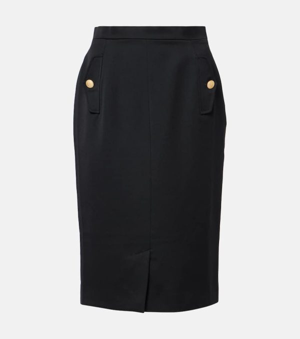 Alessandra Rich Virgin wool pencil skirt