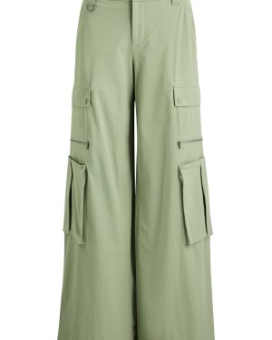 Alice + Olivia Sara Shell Cargo Trousers - Sage - 2 (UK6 / XS)
