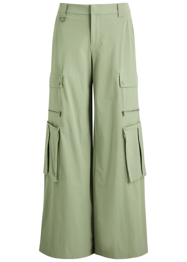 Alice + Olivia Sara Shell Cargo Trousers - Sage - 2 (UK6 / XS)