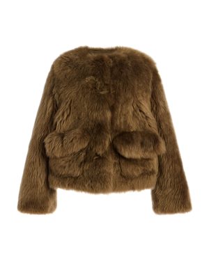 Altuzarra - Maury Shearling Short Coat - Brown - FR 40 - Moda Operandi