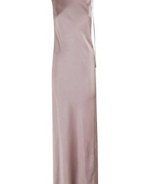 Alysi Asymmetric Sleeveless Satin Dress