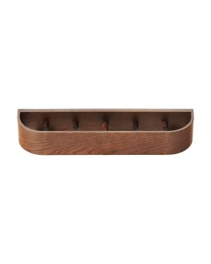 Audo - Epoch Wall Coat Rack 50cm - eiche dunkel/gebeizt/BxHxT 50x8x11cm