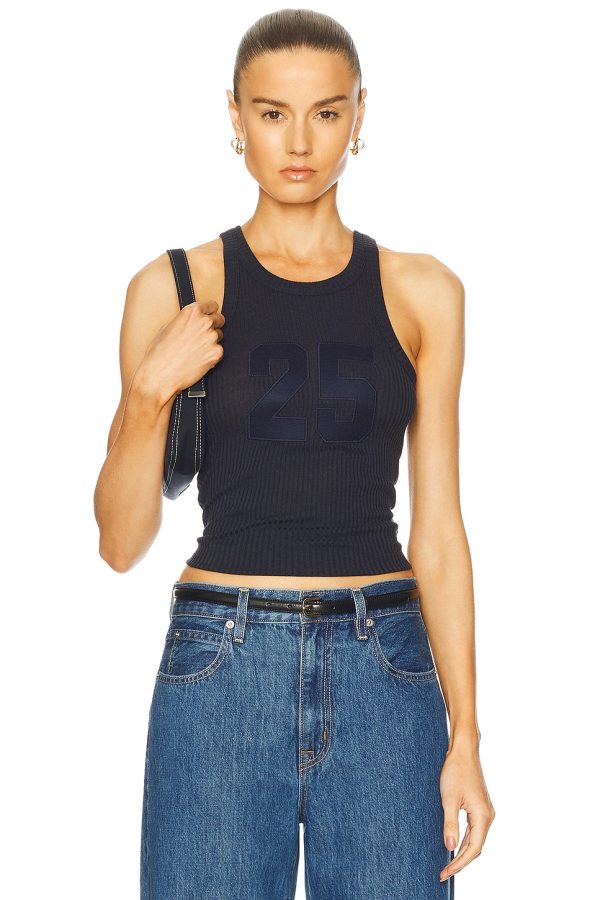 Aya Muse Number Tank Top in Navy - Navy. Size M (also in ).