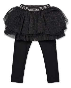 BALMAIN Glitter Tutu Leggings Infants - Black
