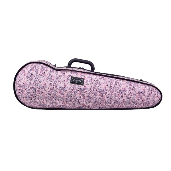 BAM HO2002XLF Hoody for Contoured Violin Case Pink Flowers