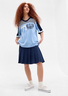 BDG Swanson Polo Top - Blue XS at Urban Outfitters