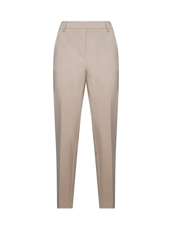 BLANCA VITA | Beige Pelago slim tailored trousers | Women | 38