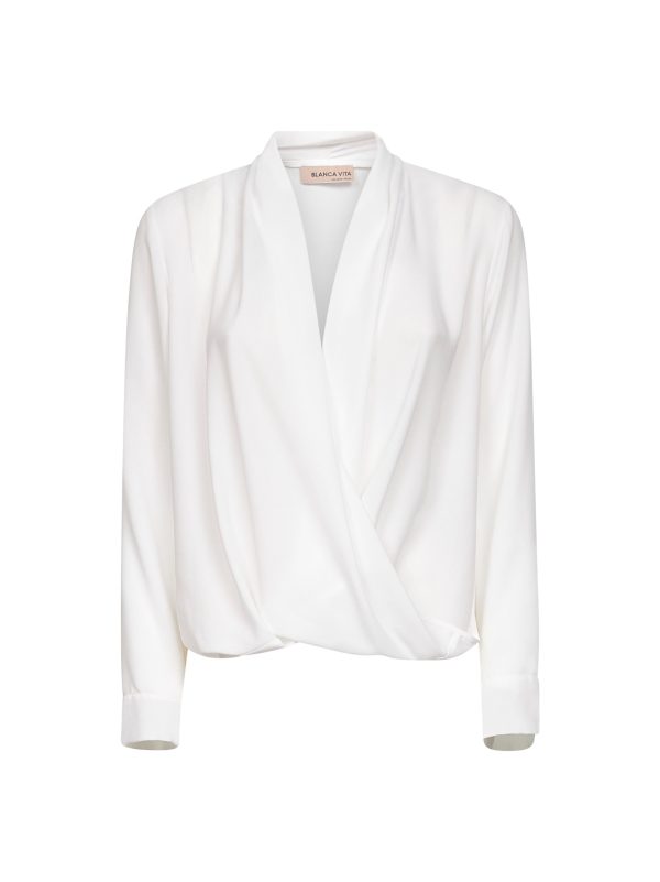 BLANCA VITA | White georgette Tidus blouse | Women | 38