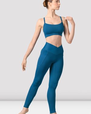 BLOCH Ladies Catherine Camisole Crop Top, Peacock