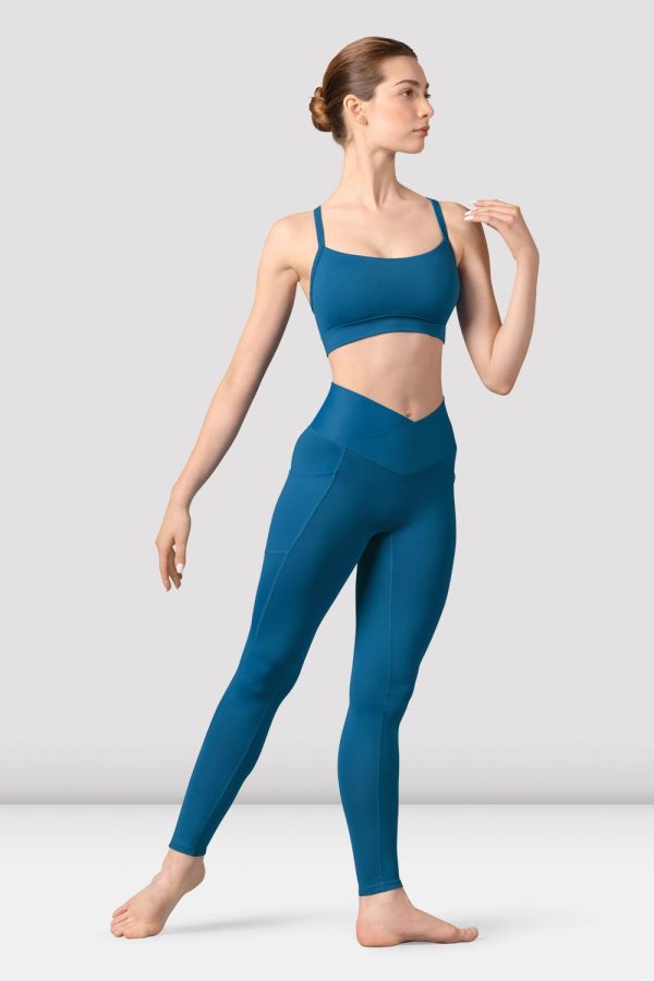 BLOCH Ladies Catherine Camisole Crop Top, Peacock