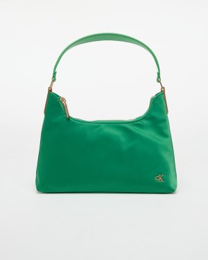 Bag Calvin Klein Jeans Satin Nylon Small Shoulder Bag Green Universal