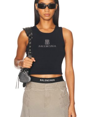 Balenciaga Tank Top in Black & Dark Grey - Black. Size L (also in XS).