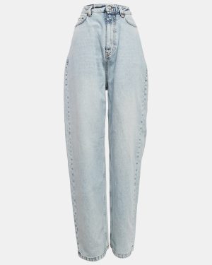 Balenciaga Unifit Blue Denim Wide Leg Jeans XS