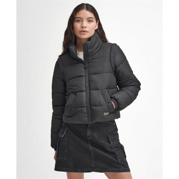 Barbour International Webber Convertible Puffer Jacket - Black