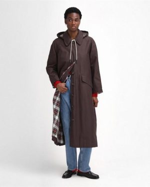 Barbour The Edit by Alexa Natalie Waterproof Trench Coat - Brown