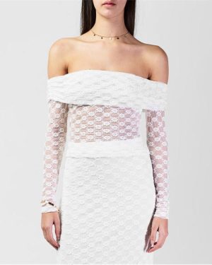 Bardot Adoni Off The Shoulder Top - White