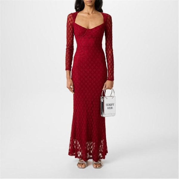Bardot Avah Maxi Dress - Red