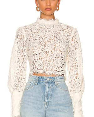 Bardot Georgia Lace Top in Ivory. Size 10, 2, 4, 6, 8.
