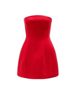 Bardot Karoline Hourglass Dress - Red
