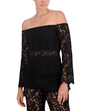 Bcbgmaxazria Off-the-Shoulder Lace Top