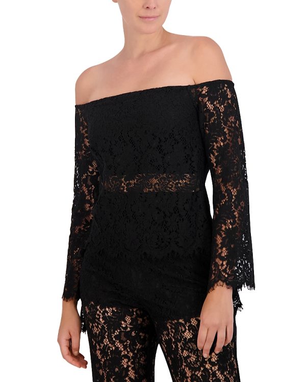 Bcbgmaxazria Off-the-Shoulder Lace Top