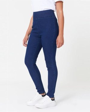 Be You Indigo High Waist Gemma Jeggings - Blue