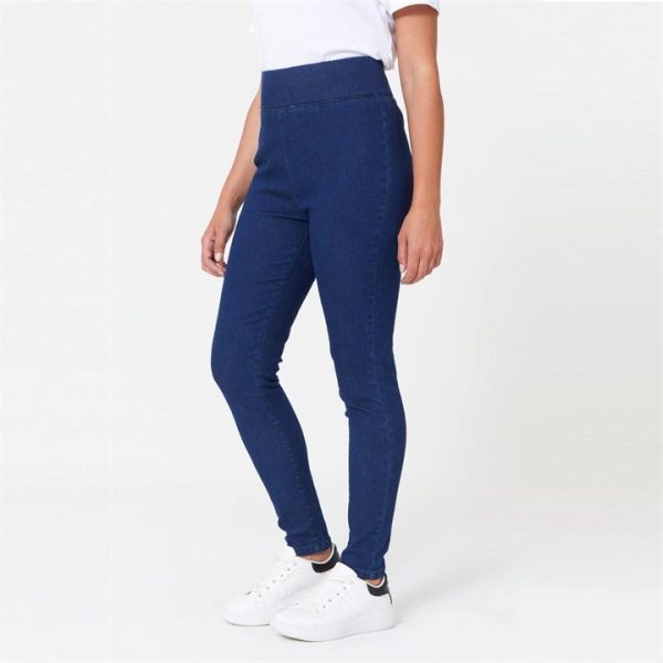 Be You Indigo High Waist Gemma Jeggings - Blue