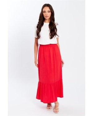 Be You Tiered Midi Skirt