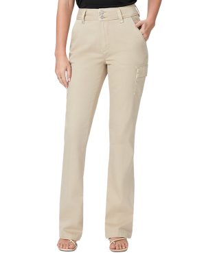 Beige Dion Bootcut Cargo Pants