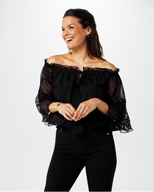 Biba Biba Bardot Top - Black