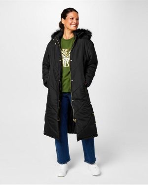 Biba Biba Hooded Puffer Coat - Black