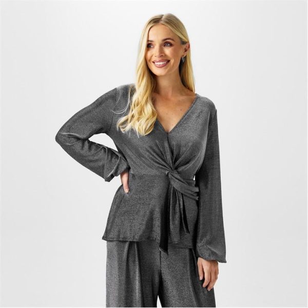 Biba Biba Metallic Blouse - Silver