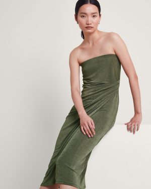 Billi Bandeau Dress Green