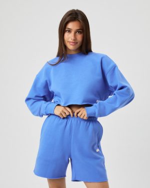 Bjrn Borg Studio Oversized Cropped Sweatshirt Blue, L