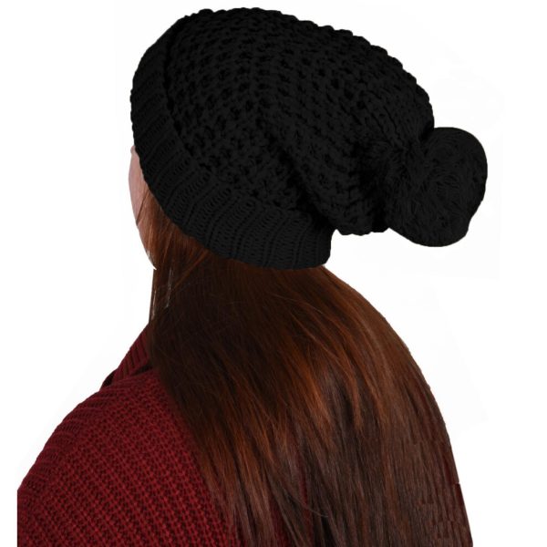 (Black-6143) Womens French Beret New Warm Wool Winter Beanie