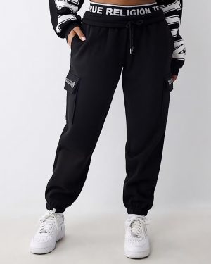 Black Boyfriend Cargo Joggers