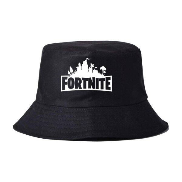 (Black) Fortnite Unisex Bucket Hat Cap Fishing Summer