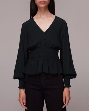 Black Jenny Peplum Top