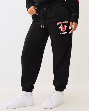 Black Logo Boyfriend Joggers