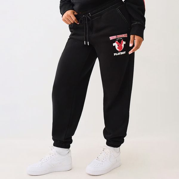 Black Logo Boyfriend Joggers