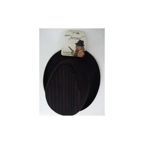 Black Pink Adult's Gangster Trilby Hat - gangster hat smiffys pinstripe blackpink trilby fancy dress ladies 1920s